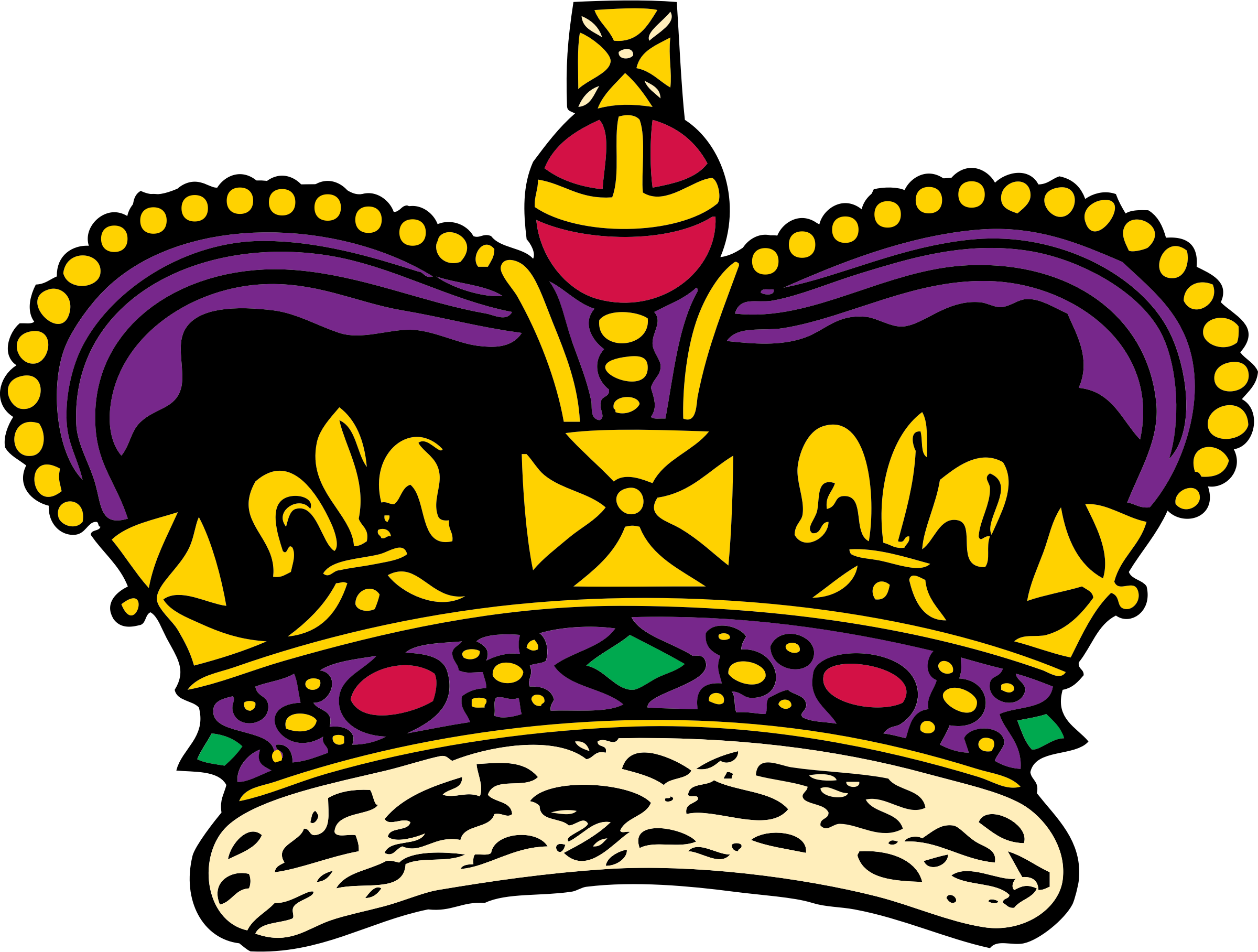 Royalty Clipart Clothing King Crown Clip Art At Clker - Crown Jewels Clipart (2400x1816)