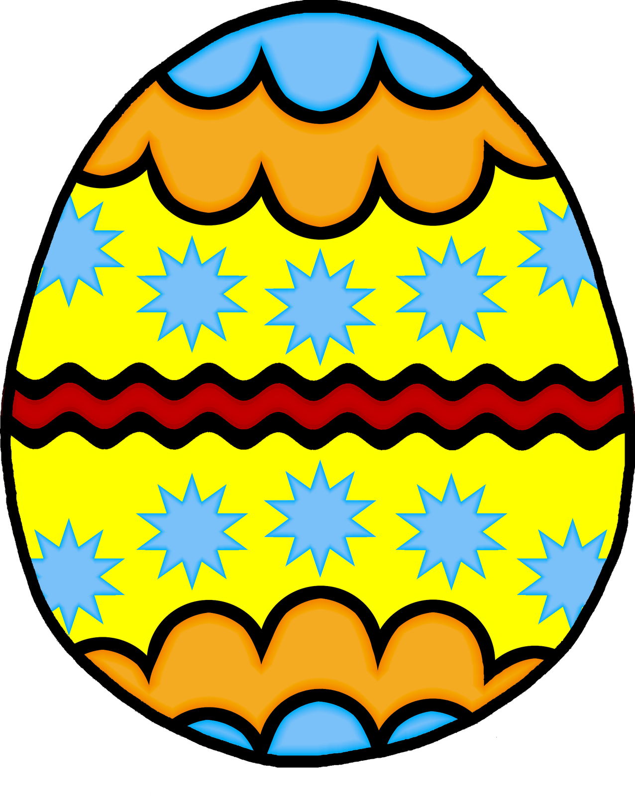 Easter Eggs Clip Art Gif (1276x1600)