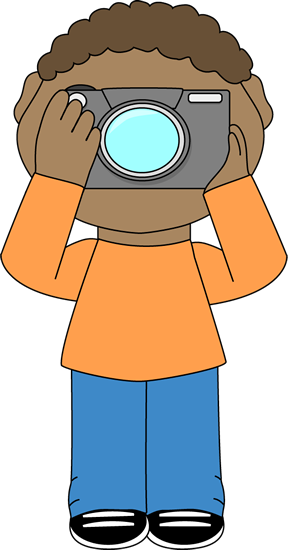 Boy Class Photographer Clip Art - Kid Photographer Clipart (288x550)