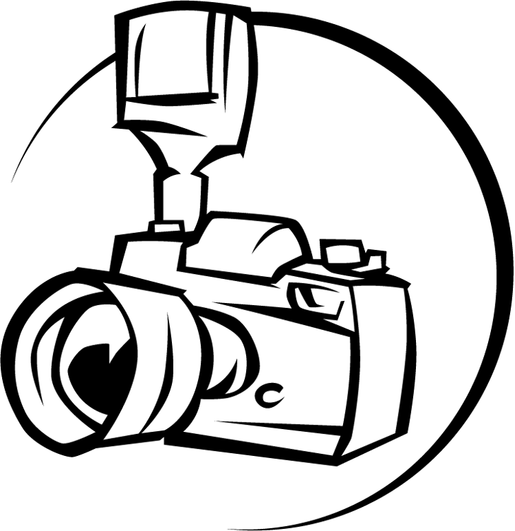 Camera Line Art - Camera Coloring Page (728x750)