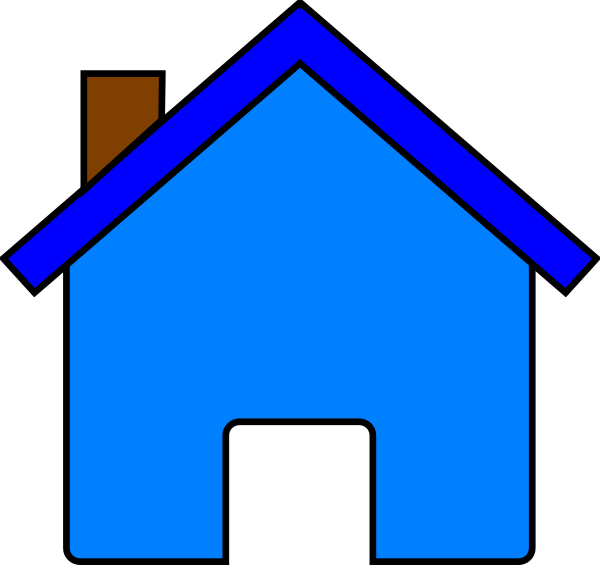 School House Clip Art - Colored House Clipart (600x565)