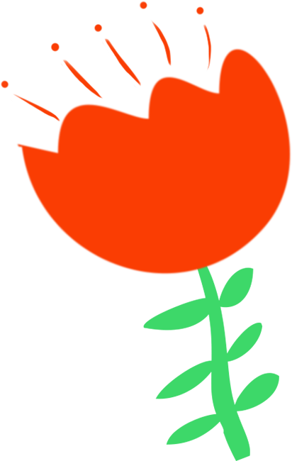Red Scrapbooking Flower Digital Use - Scrapbooking (412x650)
