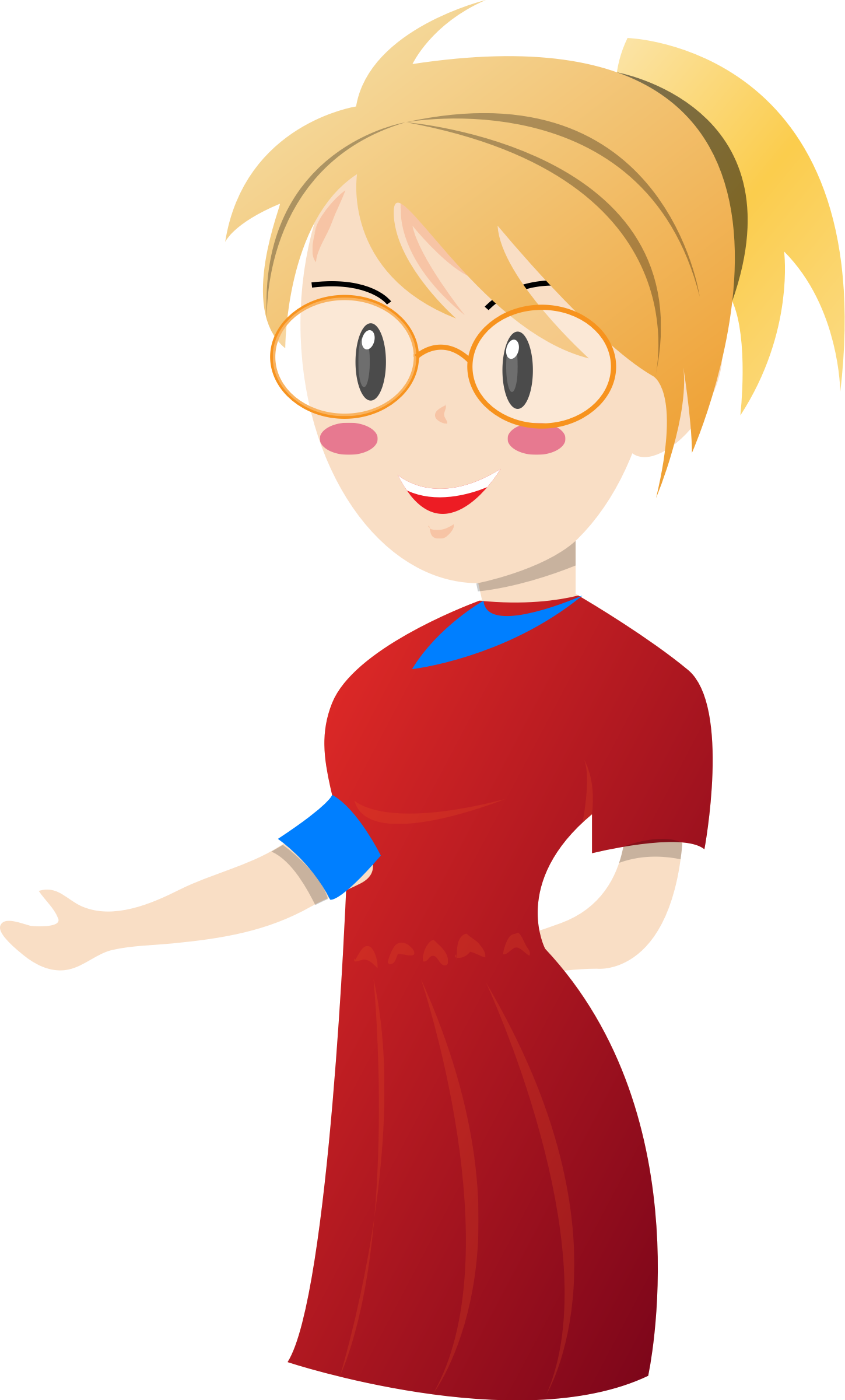 Dress Clipart Teacher - Clipart Woman Teacher (1449x2400)