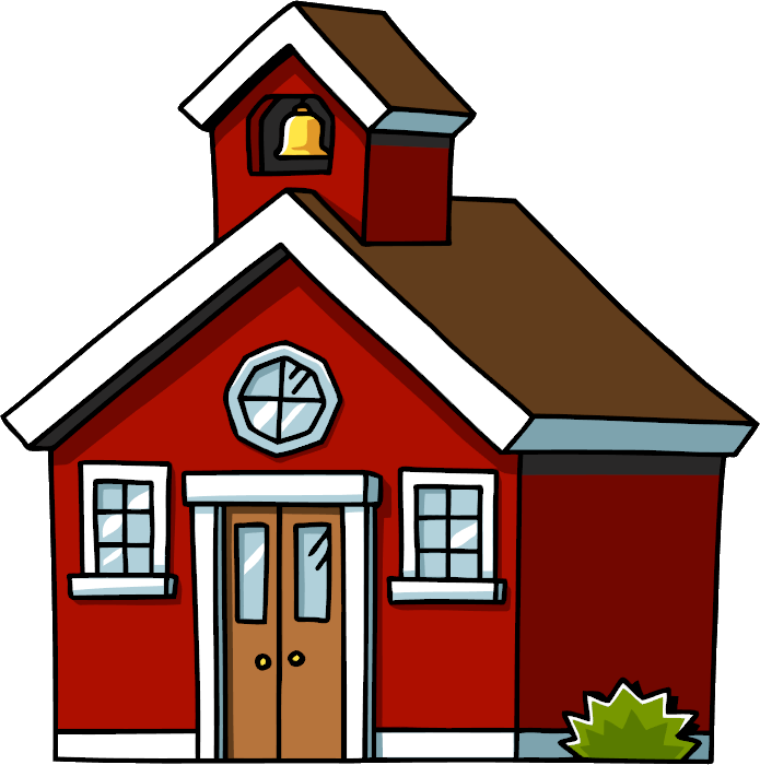 School House Clip Art House The Cliparts - School House Cartoon Png (695x700)