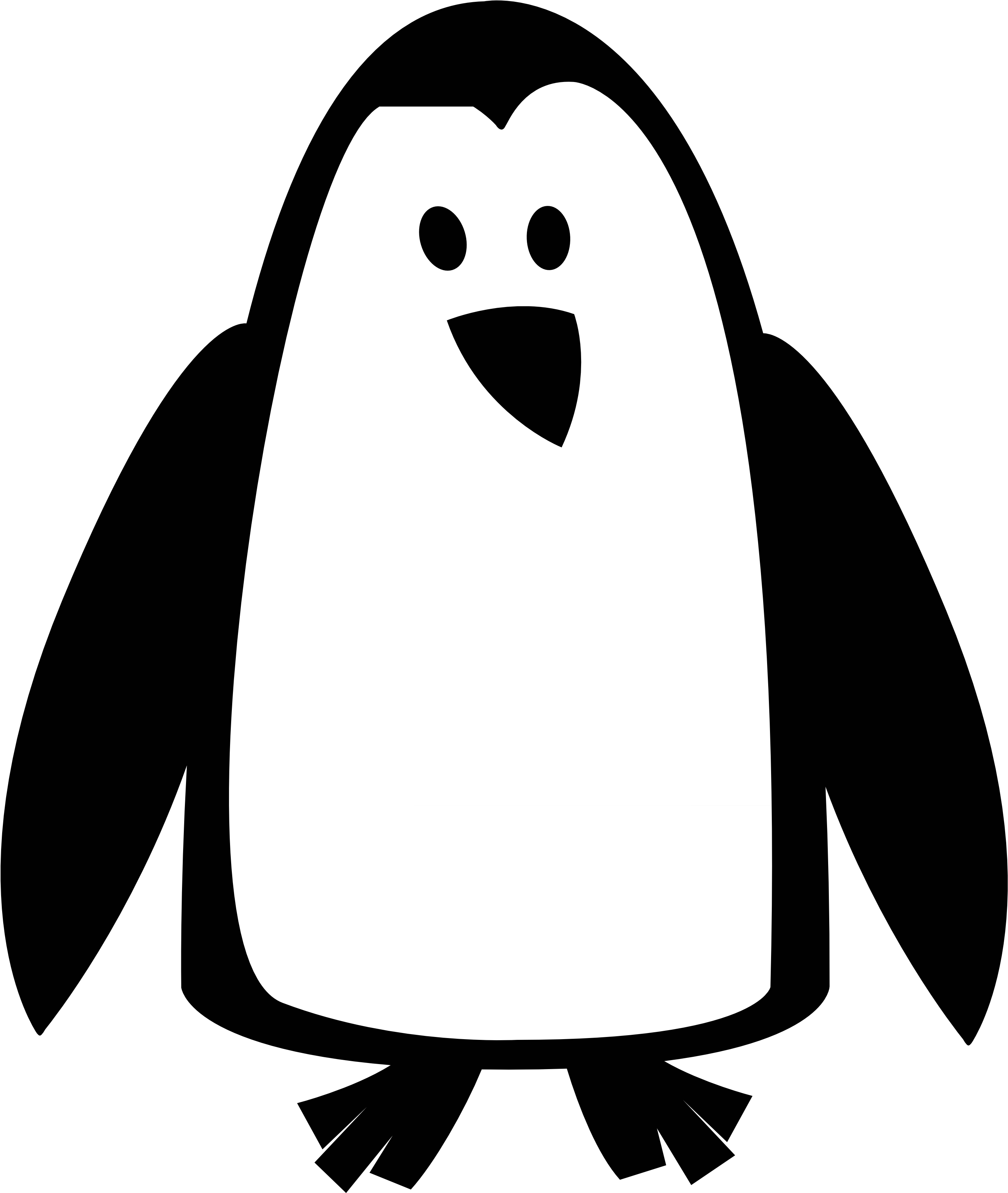 Image - Black And White Penguin (3333x3333)