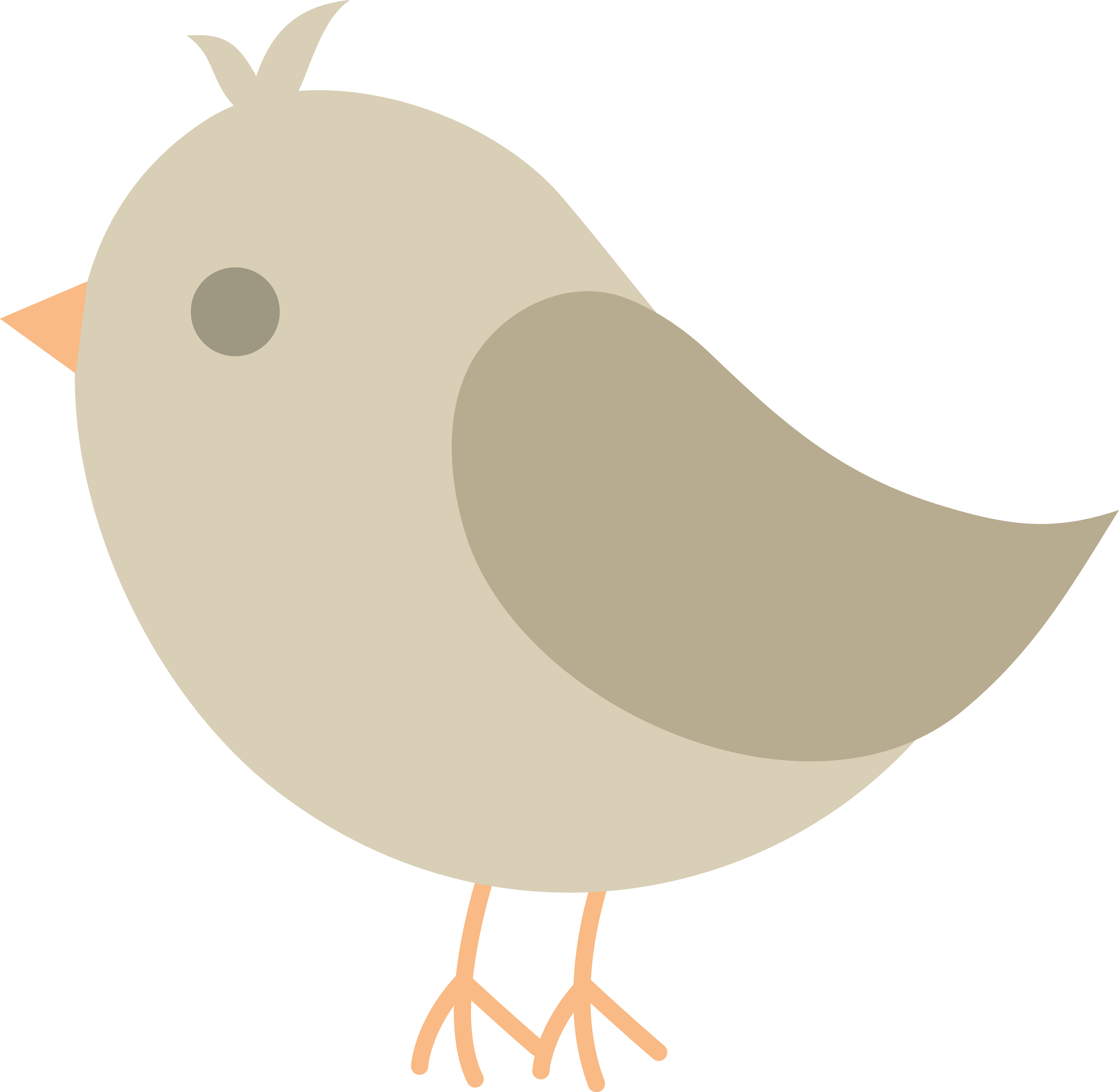 Chick Clipart Graphic Pencil And In Color Bird Chicks - Clipart Birds (4621x4511)