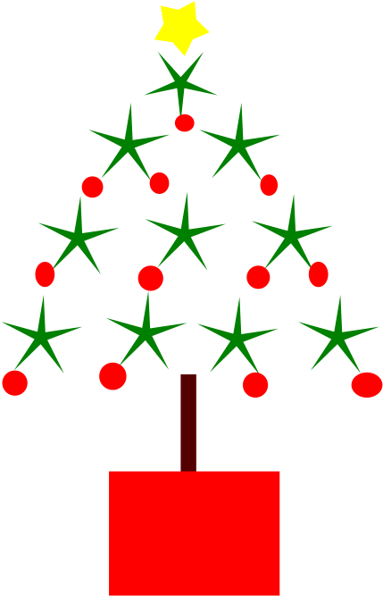 Christmas Tree Clipart Christmas Symbol - Modern Christmas Clip Art (566x800)