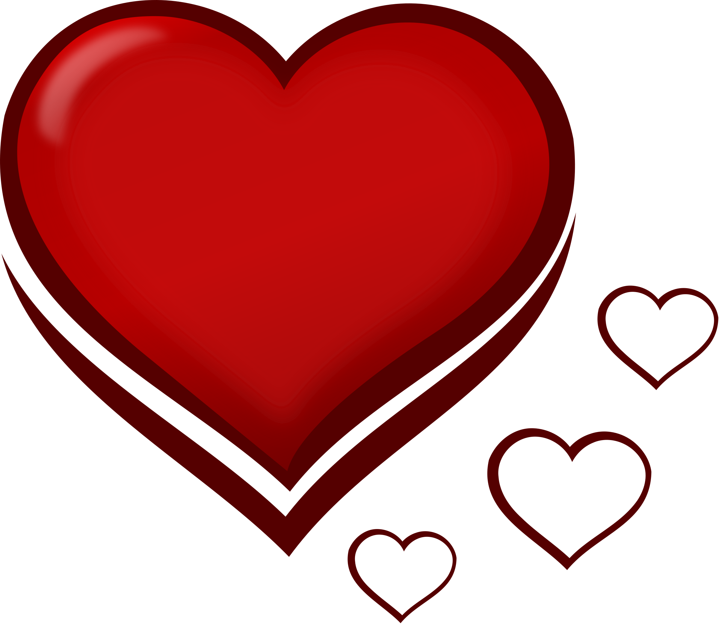 Big Image - Draw A Small Heart (2400x2083)