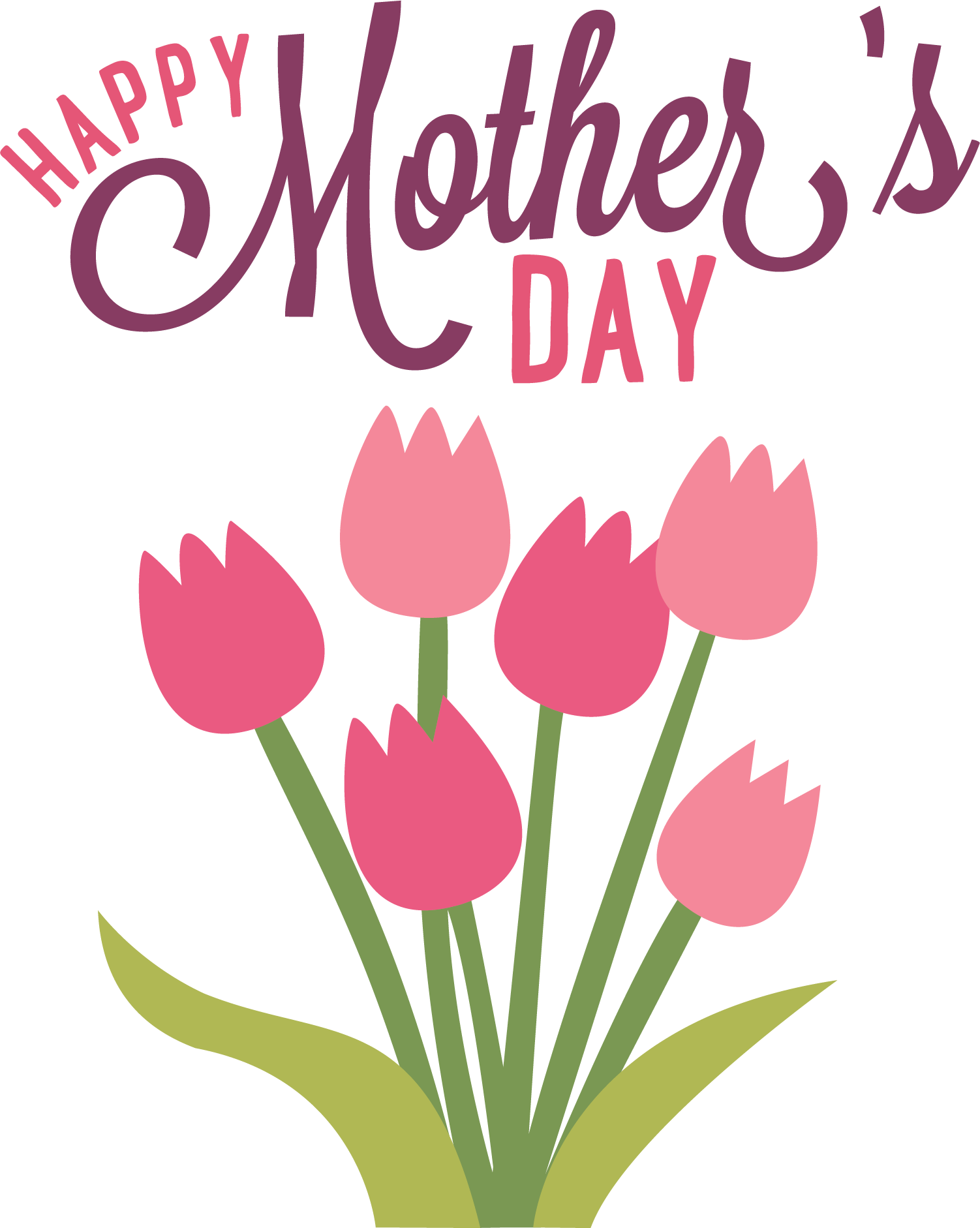 Mother%27s Day Is May - Happy Mothers Day Clipart (1502x1882)