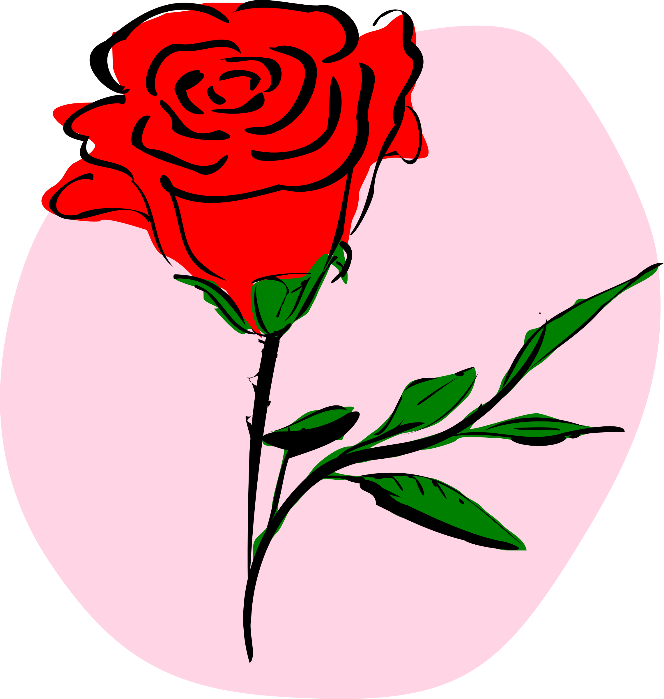 Big Image - Rose Clipart (2281x2400)