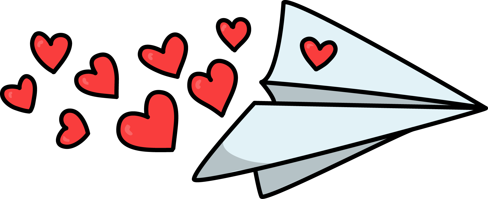 Codes For Insertion - Paper Plane Clipart Transparent (1920x782)