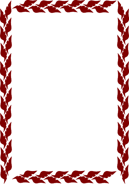 Fruit And Vegetable Border - Black And White Borders (420x596)