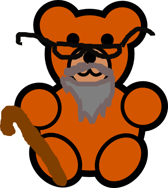 Grandpa Bear Clipart (534x597)