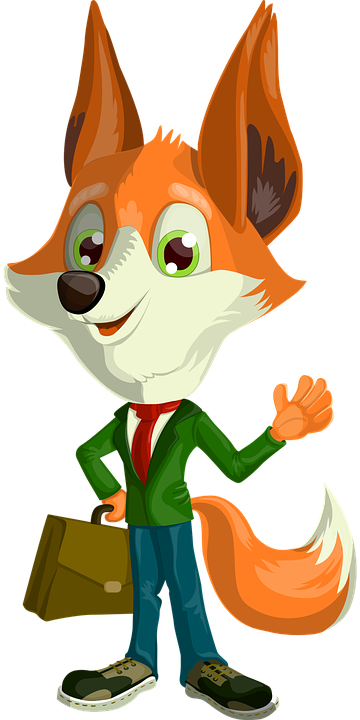 Business Fox Vector Character - Cartoon (360x720)