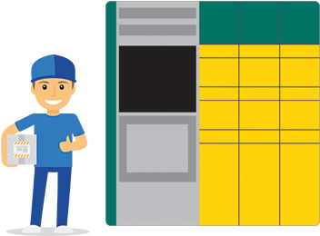 Parcel Locker Solutions - Cartoon (471x261)