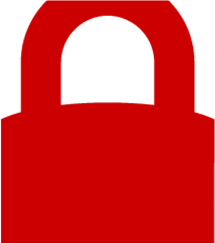Lock Clipart Red Lock - Bag (640x480)