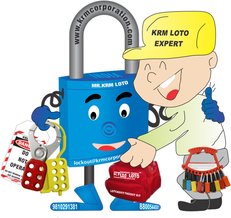 Lockout Tagout - Cartoon (450x450)