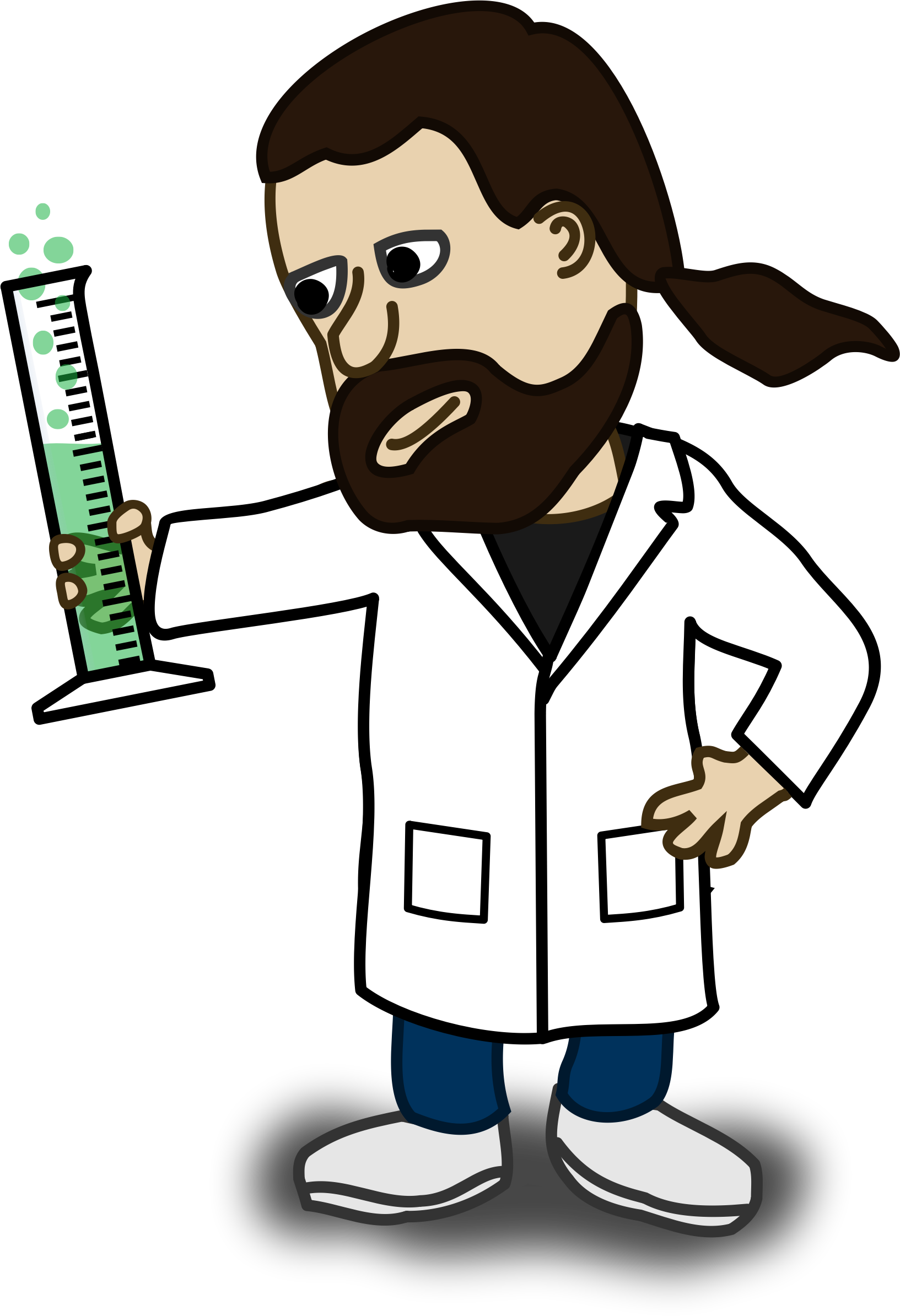 Scientist - นัก วิทยาศาสตร์ การ์ตูน Png (1633x2388)