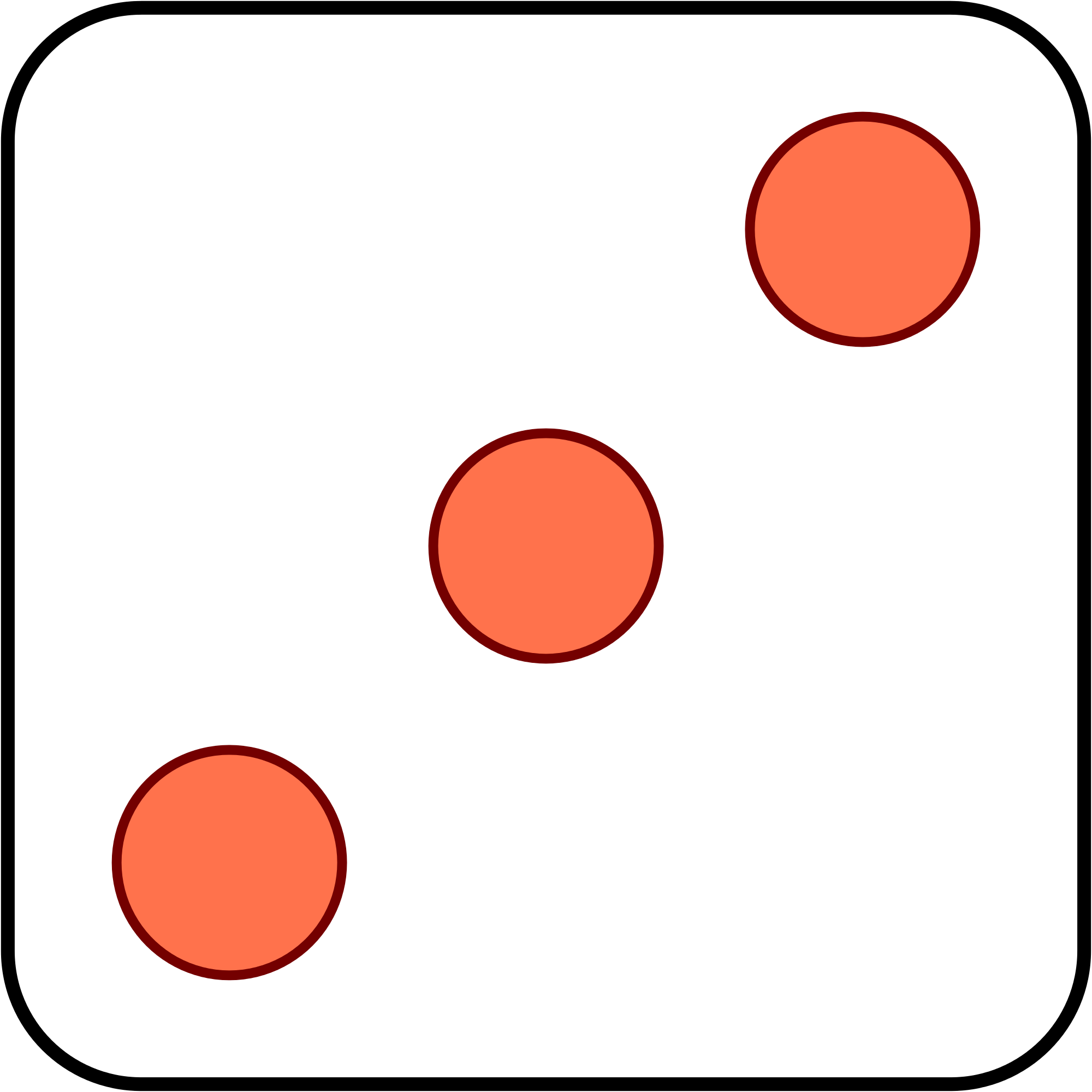 1 / - Dice Face 2 Png (2000x2000)