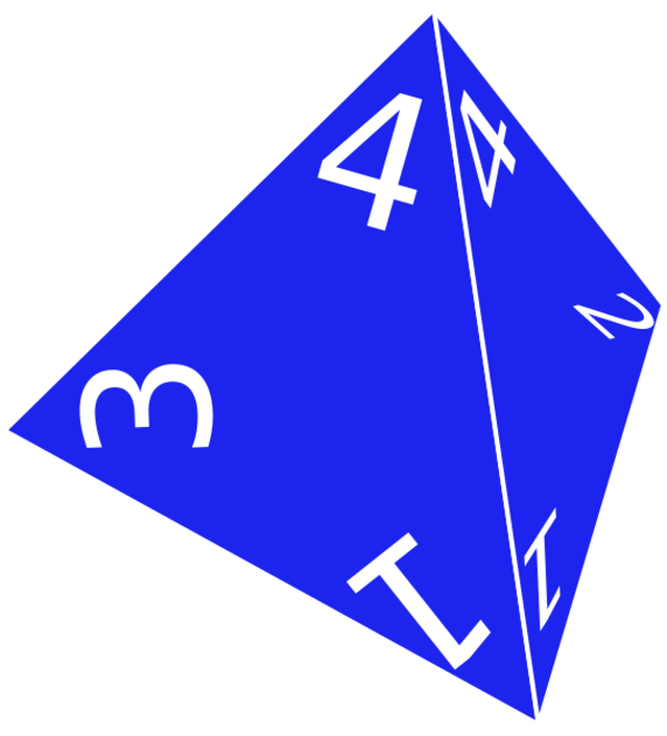 Dé - D4 Png (600x662)