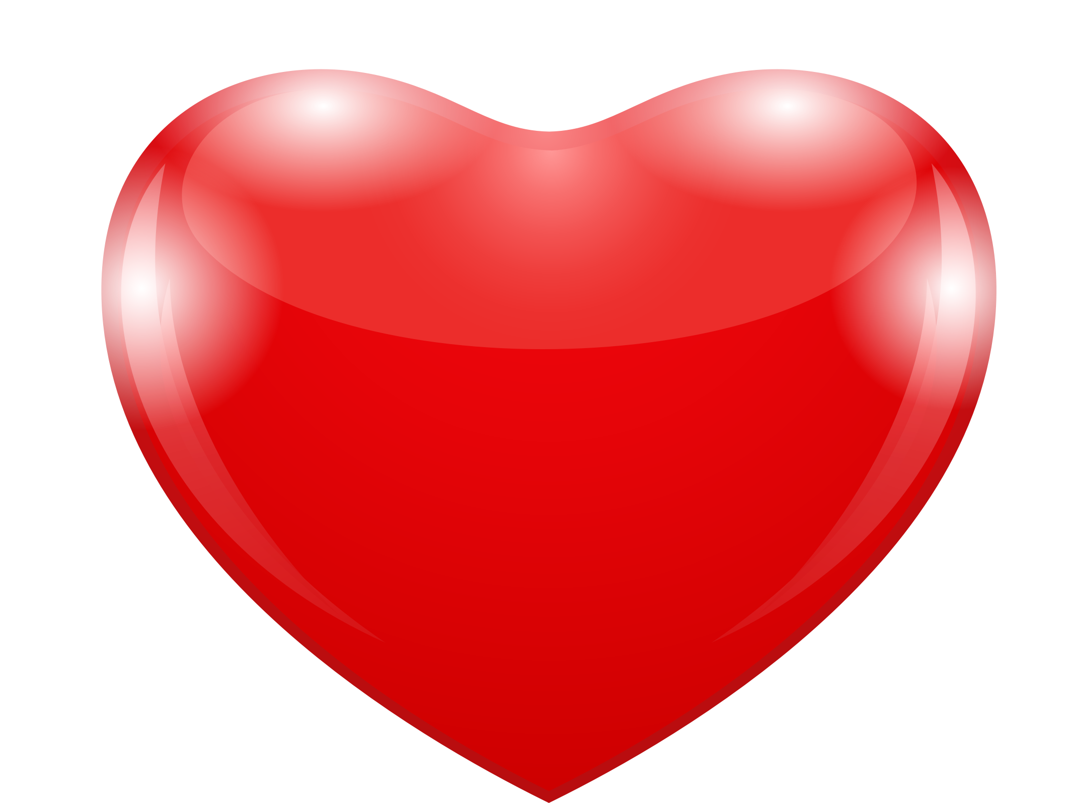 Red Shiny Heart - Schmuck (2132x1596)