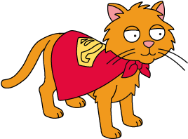Streaky The Super Cat - Cartoon (460x460)