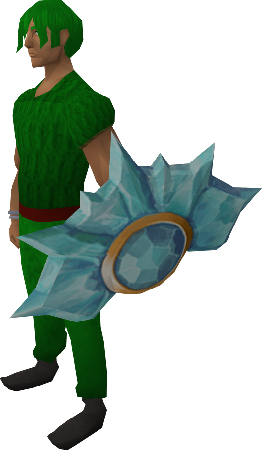 Crystal Shield Equipped - Crystal Shield Osrs (532x914)