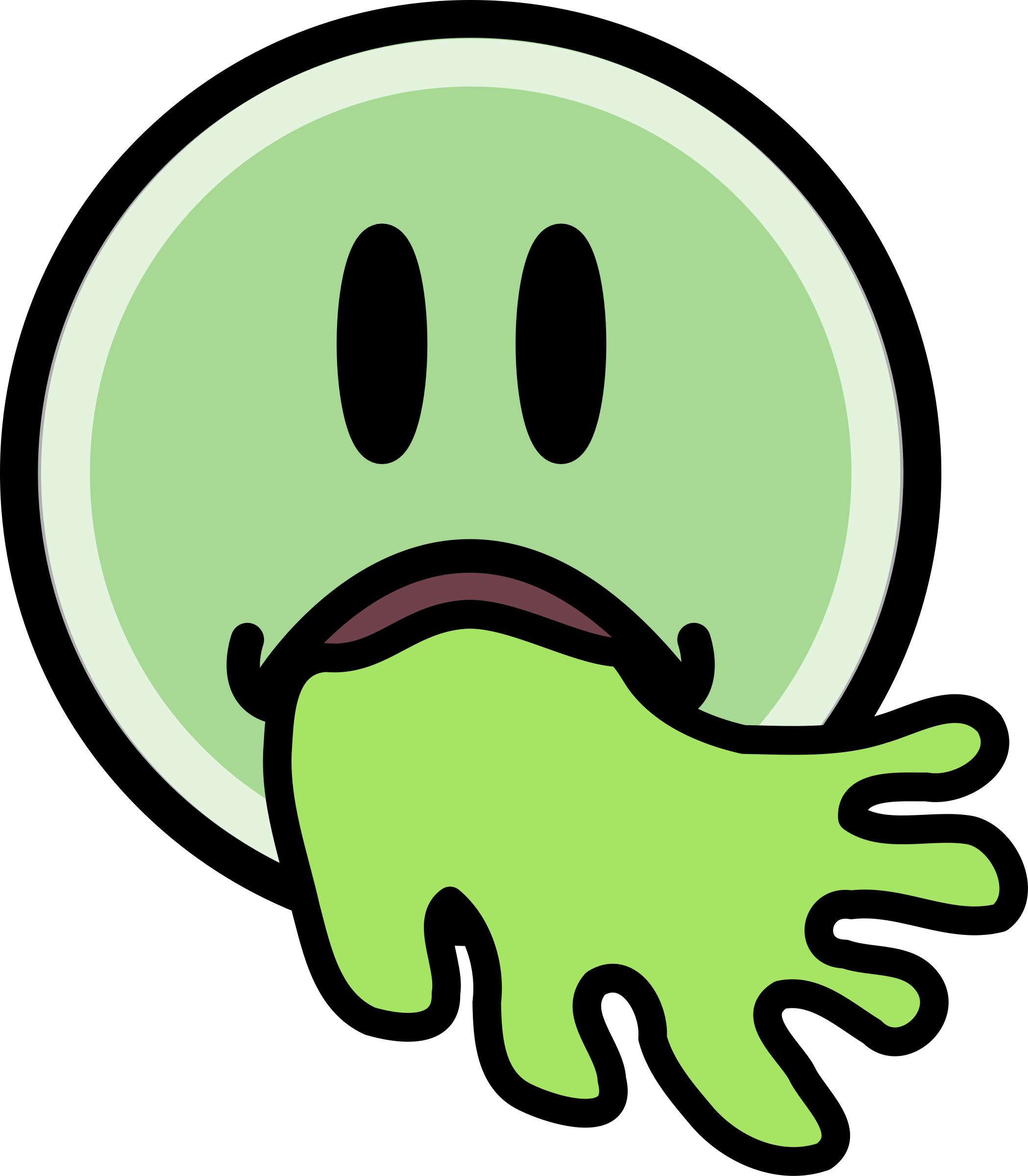 Big Image - Clipart Vomit (2098x2400)