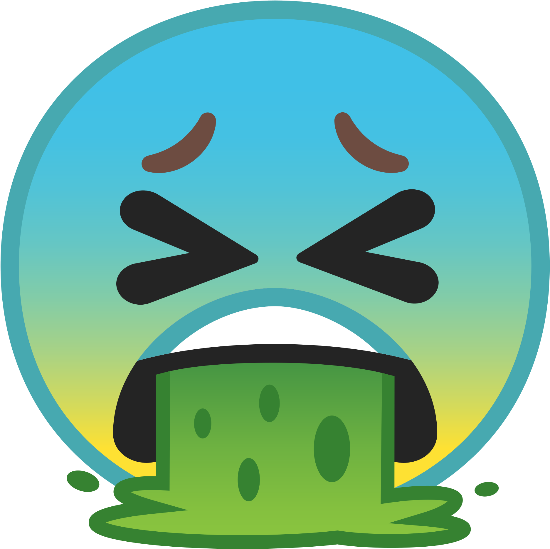 Google - Emoji Vomitando (2000x2000)