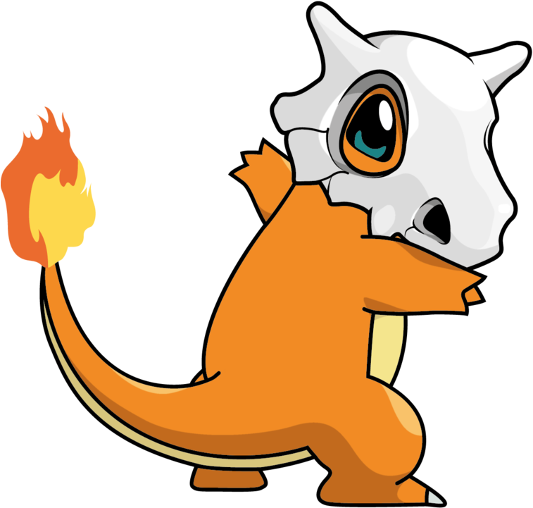 Charmander Cubone By Bunny Vomit - Charmander (800x808)