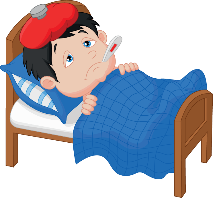 Sick Kid Cartoon (743x690)