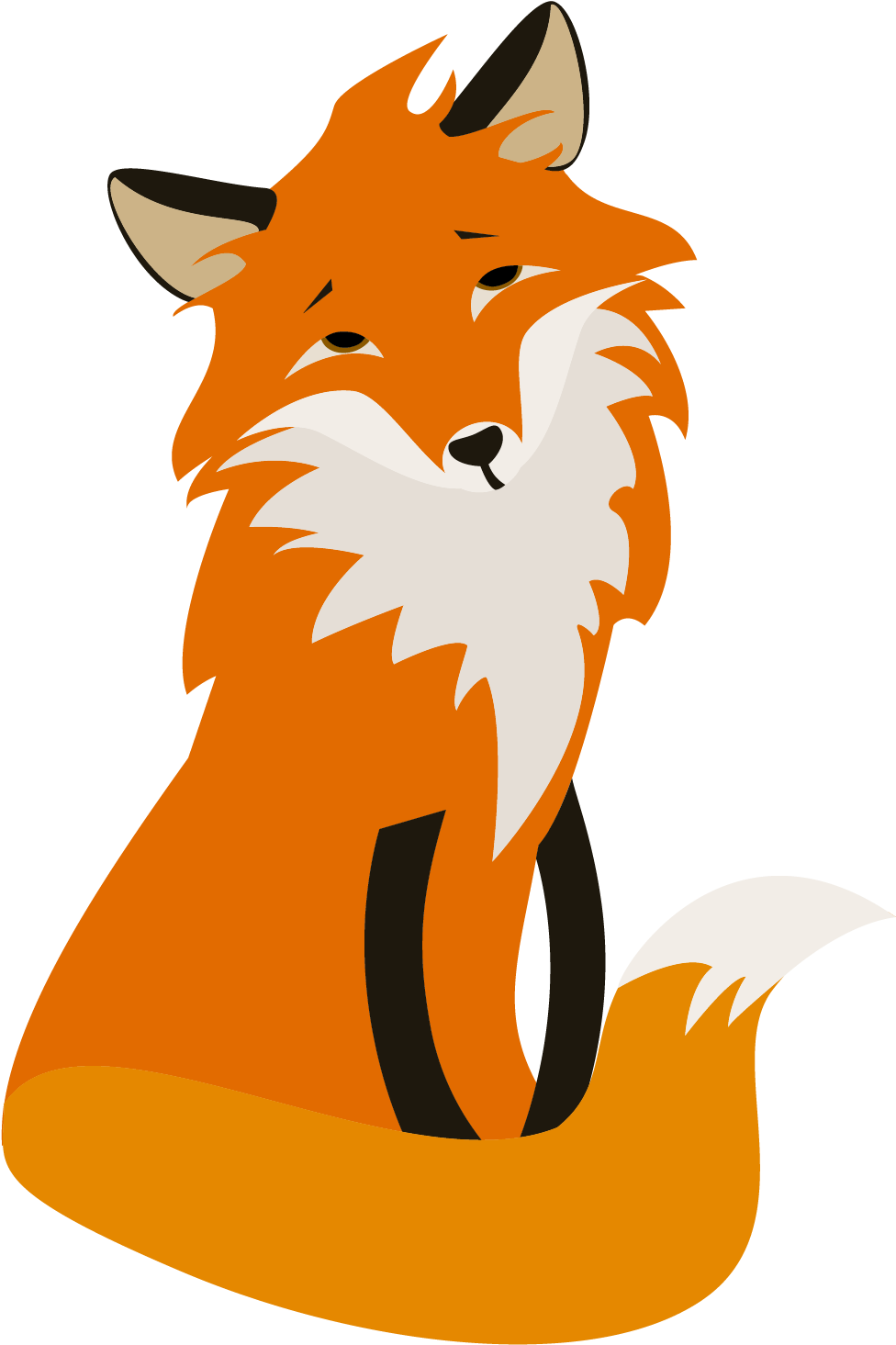 Red Fox Cartoon - صور ثعلب رسوم متحركة (1501x1501)