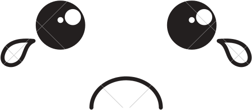 Sad Face Character - Clip Art (550x550)