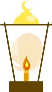 مصباح رمضان سنابل كعك - Candle (300x400)