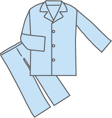 パジャマ 寝巻き 男性 - Illustration (373x395)