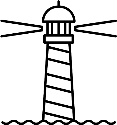 Lighthouse On Vector - Vector Graphics (400x400)