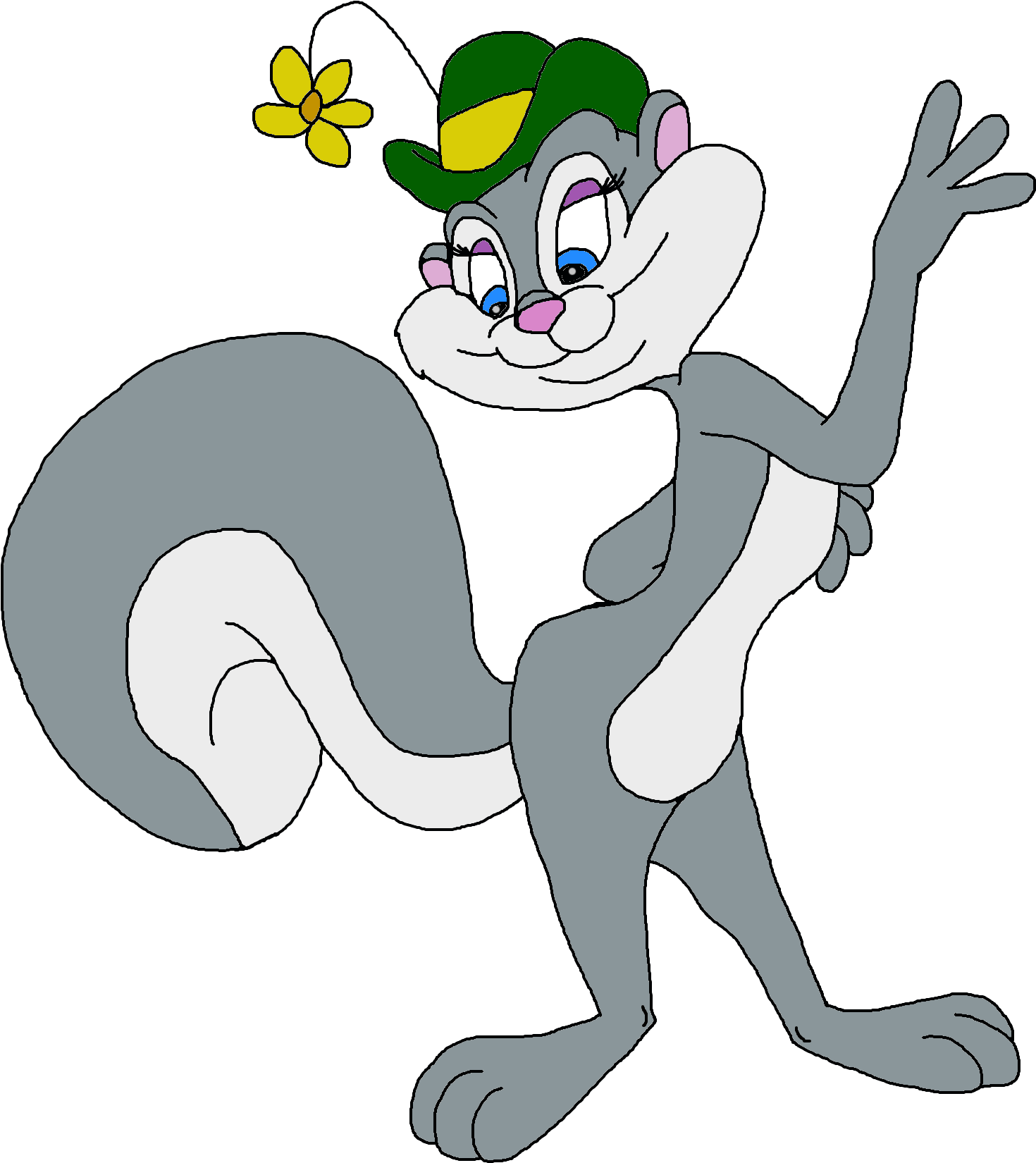 Young Slappy Squirrel Vector By The Acorn Bunch - Comics (1992x2000)