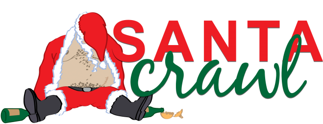 Drunk Santa Clipart (678x261)