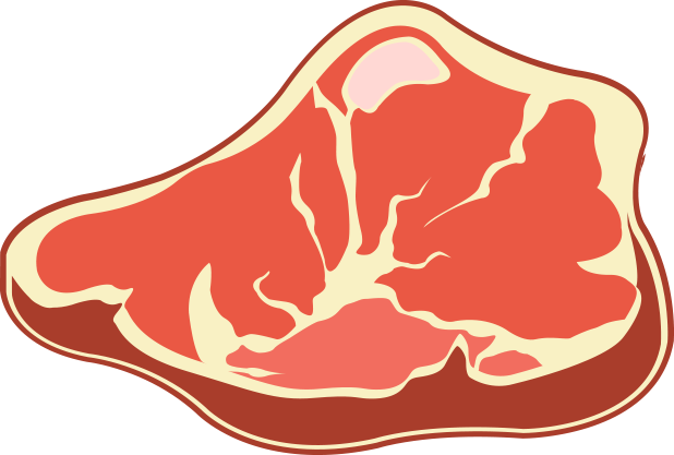 Meat Clipart Fresh Meat - Fresh Meat Roller Derby (618x417)