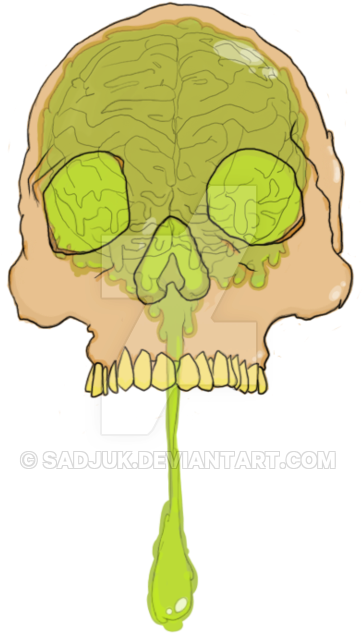 Skull Bash Glob By Sadjuk - Skull (400x695)