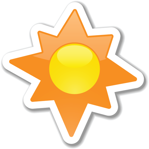 Cartoon Sun - Portable Network Graphics (512x512)