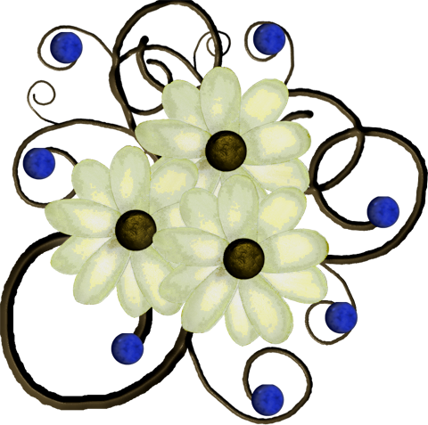 Enchanted Mountains Blue Belle - Circle (480x477)
