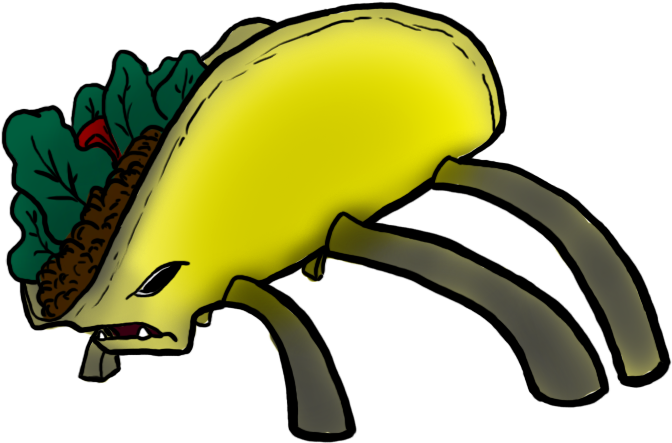 Taco Monster By Chibibatgraphics - Comics (767x476)