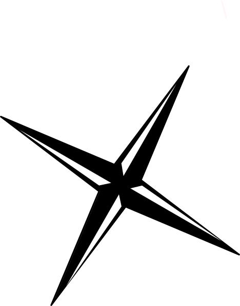 Compass Points Clip Art At Clker - Starfish (468x595)