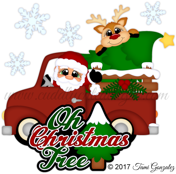 Oh Christmas Tree - Cartoon (600x600)