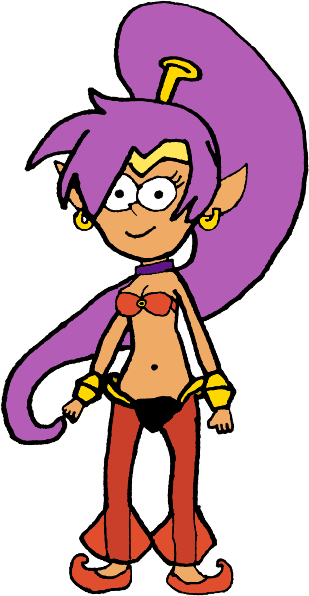 Shantae By Firemaster92 - Cartoon (655x1218)