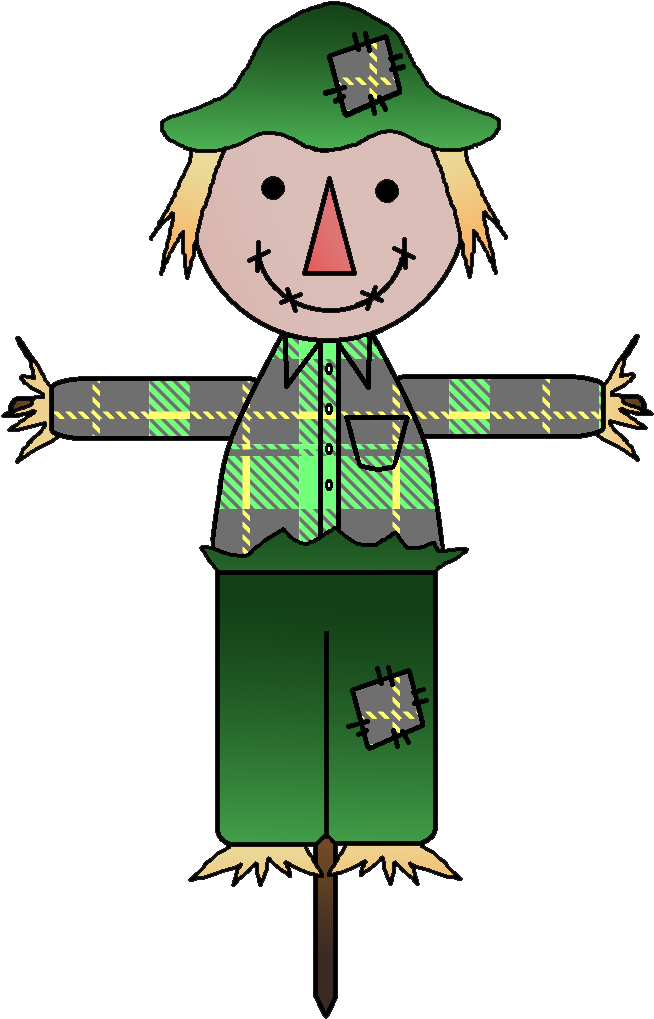 Scarecrow Graphics Clipart - Scarecrow Patch (659x1035)