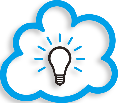 Cloud Idea - Clouds Idea Png Clipart (500x437)