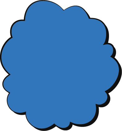 Type Here & Click Enter - Superhero Cloud Clipart (393x420)