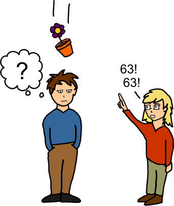 People Talking To Each Other, But Only Using Numbers - Strings Programming (343x406)